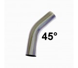 Koleno hliníkové 45°, D: 51mm, (Dĺžka: 35cm)