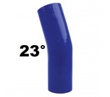 Silikónové koleno 23° 89mm, Modré, Dĺžka: 150mm