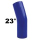 Silikónové koleno 23° 51mm, Modré, Dĺžka: 150mm