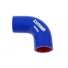 Silikónové koleno TurboWorks 90° 51mm, Modré, PRO
