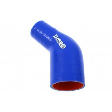 Silikónové redukčné koleno TurboWorks 45°, D/d: 63-70mm, Modré PRO